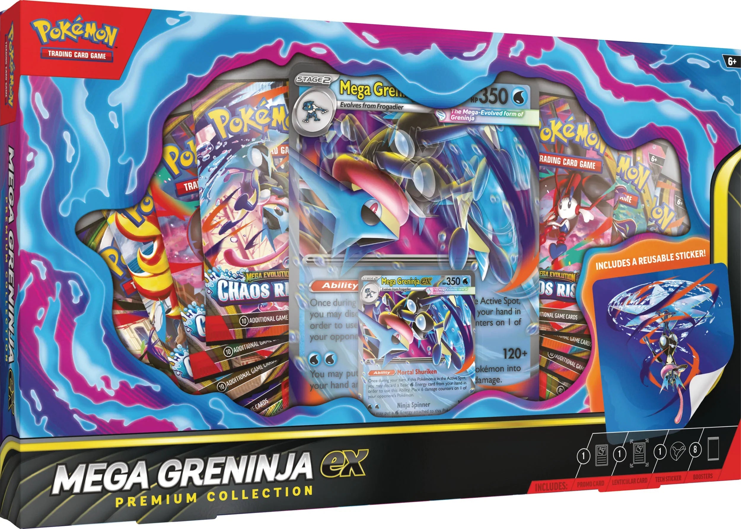 Mega Greninja ex Premium Collection Inglés – Rey MAGO