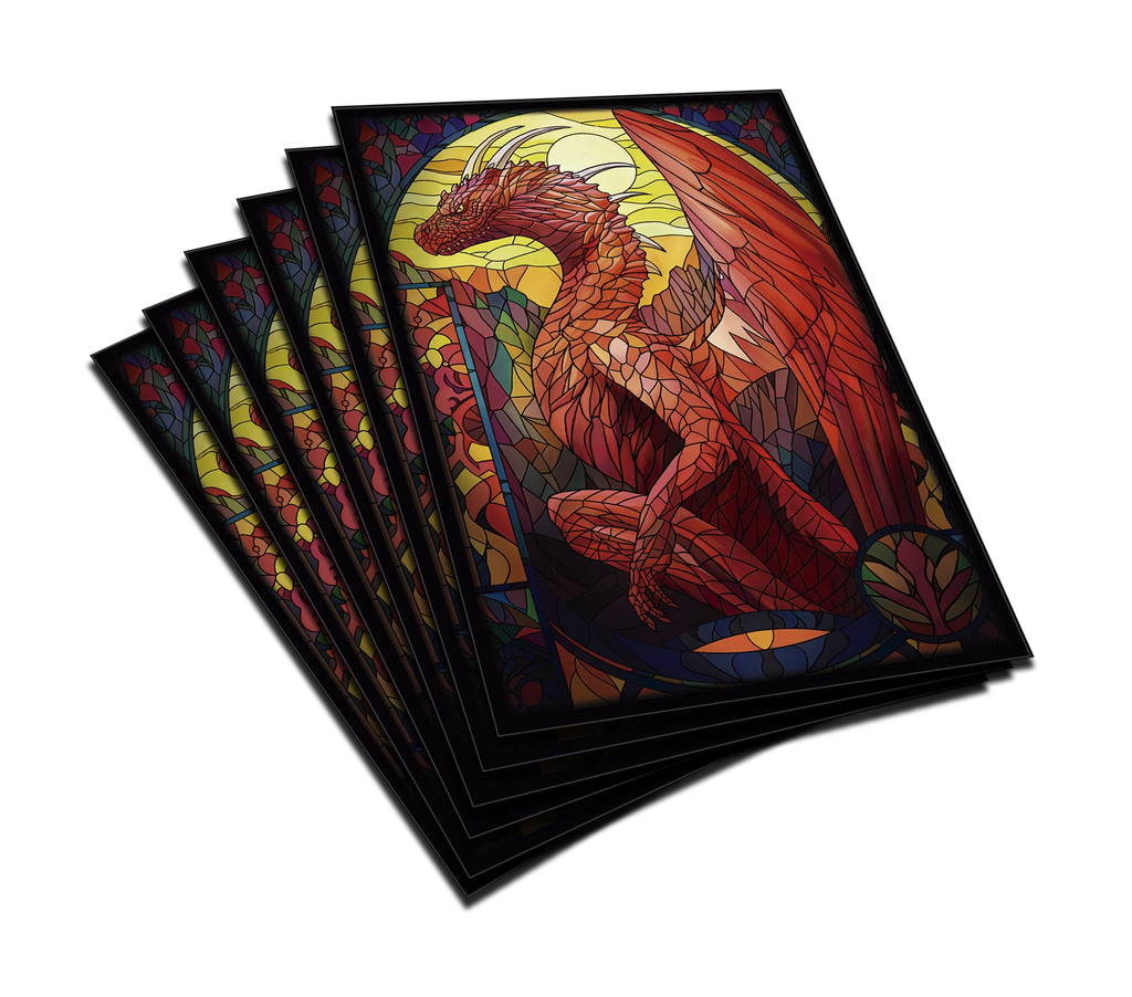 Protectores Standard | Colección Vitrales - Dragón Rojo 66x91mm