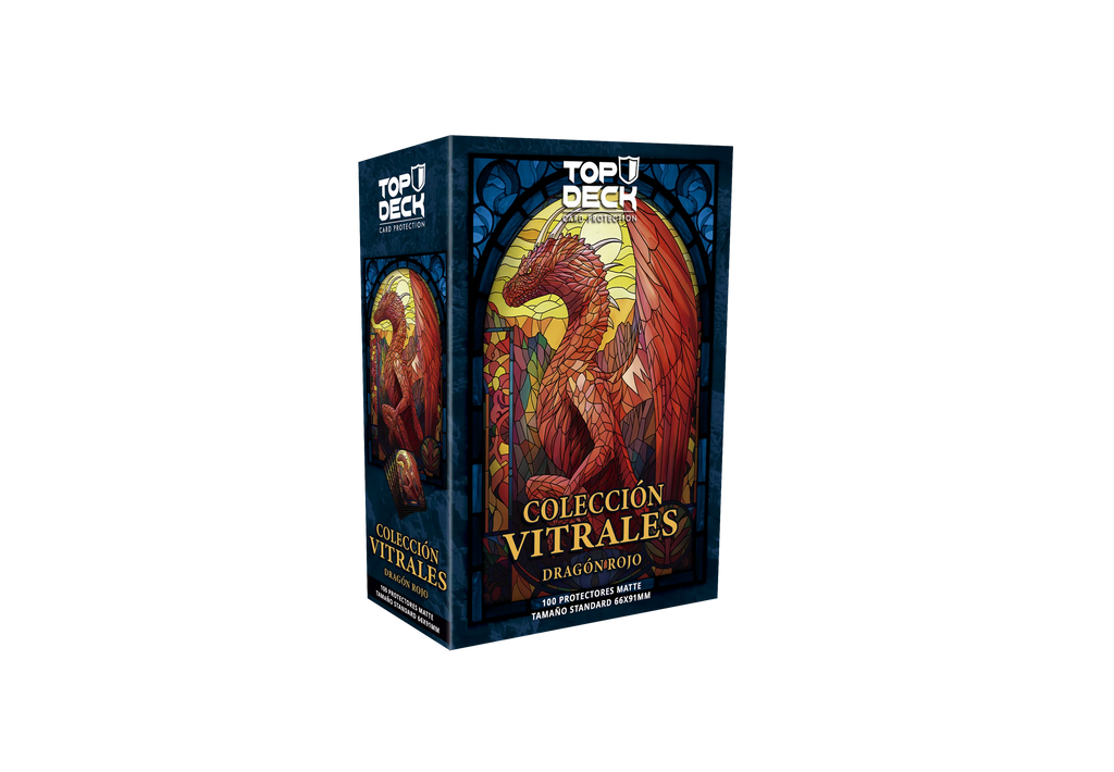 Protectores Standard | Colección Vitrales - Dragón Rojo 66x91mm