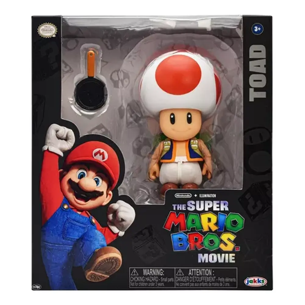 Super Mario Bros Movie Toad Con Sarten 10cm Jakks Pacific