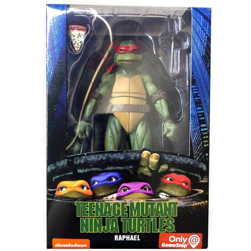NECA Teenage Mutant Ninja Turtles (1990) – Leonardo, Donatello o Raphael – Figura de Acción 18 cm