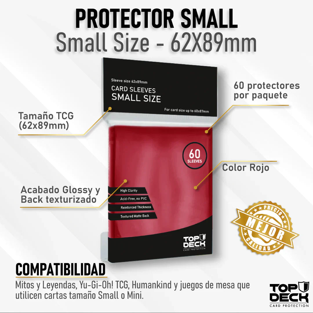 CARD SLEEVE SMALL SIZE TOP DECK COLOR VARIADO